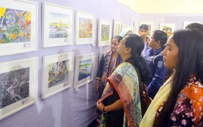 শিশুদের আঁকা শত ছবি নিয়ে প্রদর্শনী