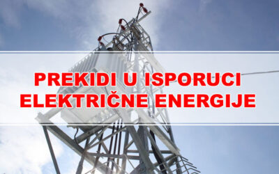 Obavijest O Privremenom Prekidu Električne Energije